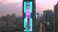 菲律宾马尼拉GA Tower楼梯巨型电子屏广告牌
